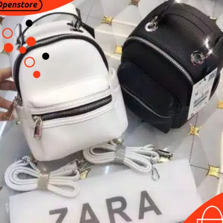 Backpack ZARA With Pocket / Ransel Wanita Import Original / Tas Wanita zara