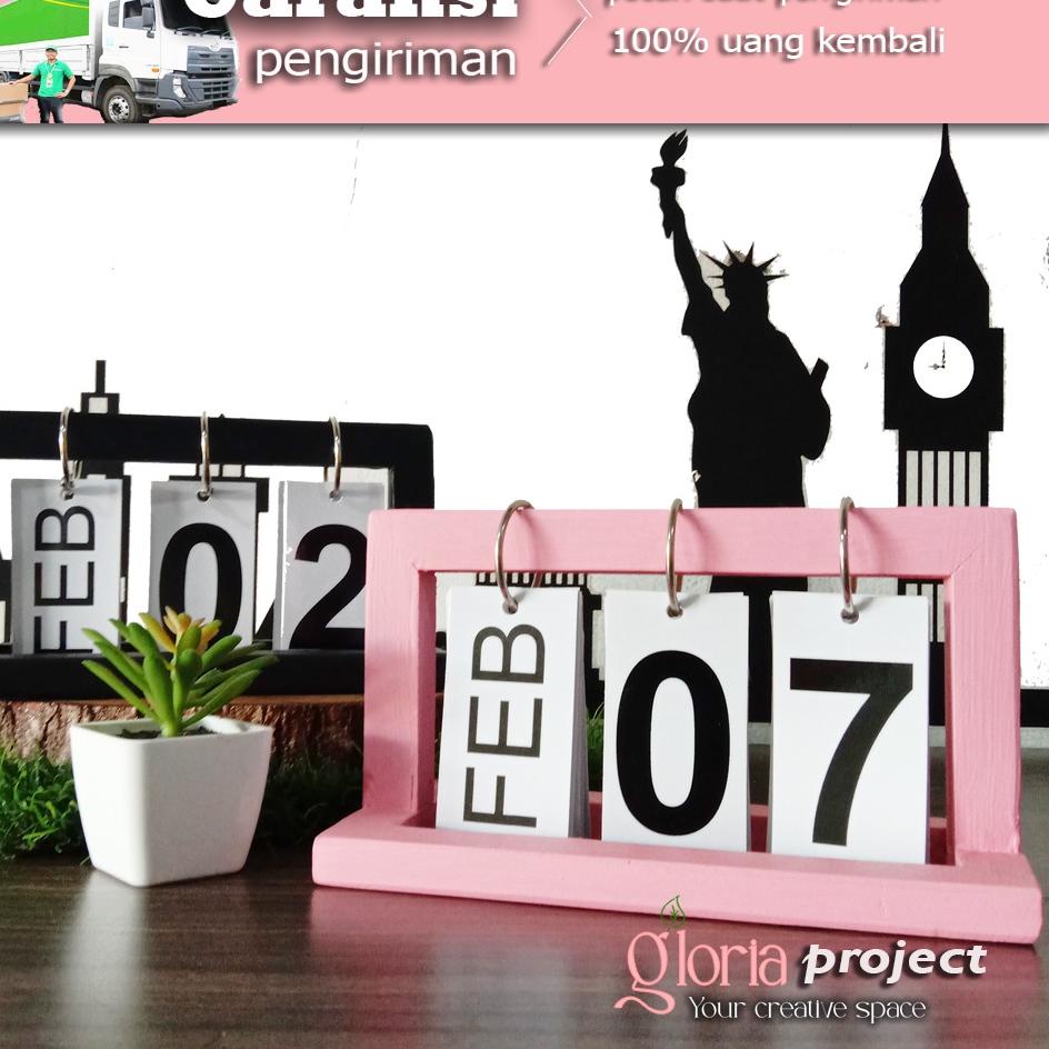 

Segera Serbu Countdown ornamen kalender kecil Kreatif kayu diy flip kalender kalender meja terlaris