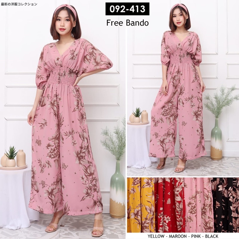 Jumpsuit Sandra 413 Free Bando | Jumpsuit Jumbo