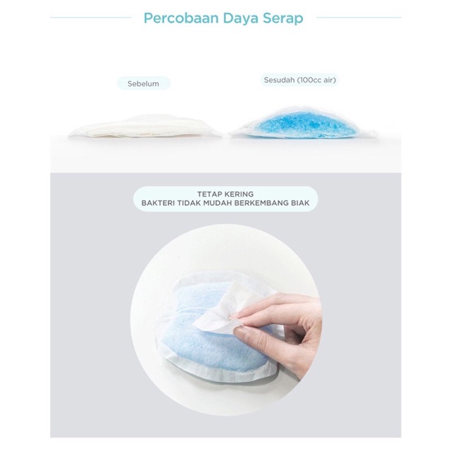 Mooimom Disposable Breast Pads 3D Penyerap ASI (30pcs)