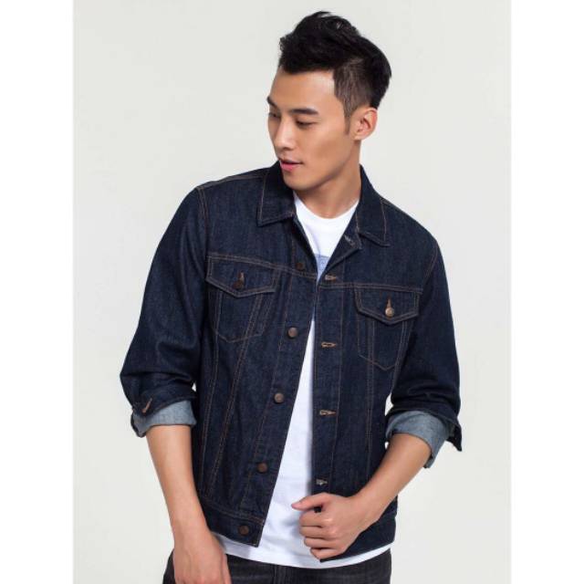 Flash Sale - Jaket Jeans Denim Build in Flex Jeans Jacket for Men - Brand Old Navy Import