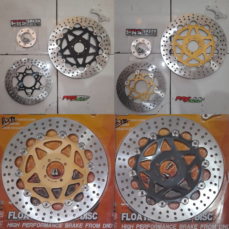 disc piringan model psm cnd tzm plus braket pnp velg satria 2tak hiu lumba 300mm 220mm breket 300