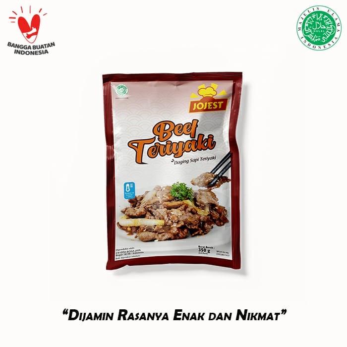 Jojest Frozen Bento Beef Teriyaki / Daging Sapi Teriyaki 350 gram - BARU