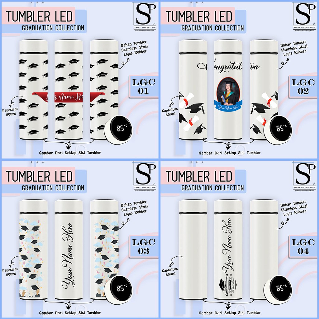 Custom Tumbler For Graduation Gift with Indicator LED