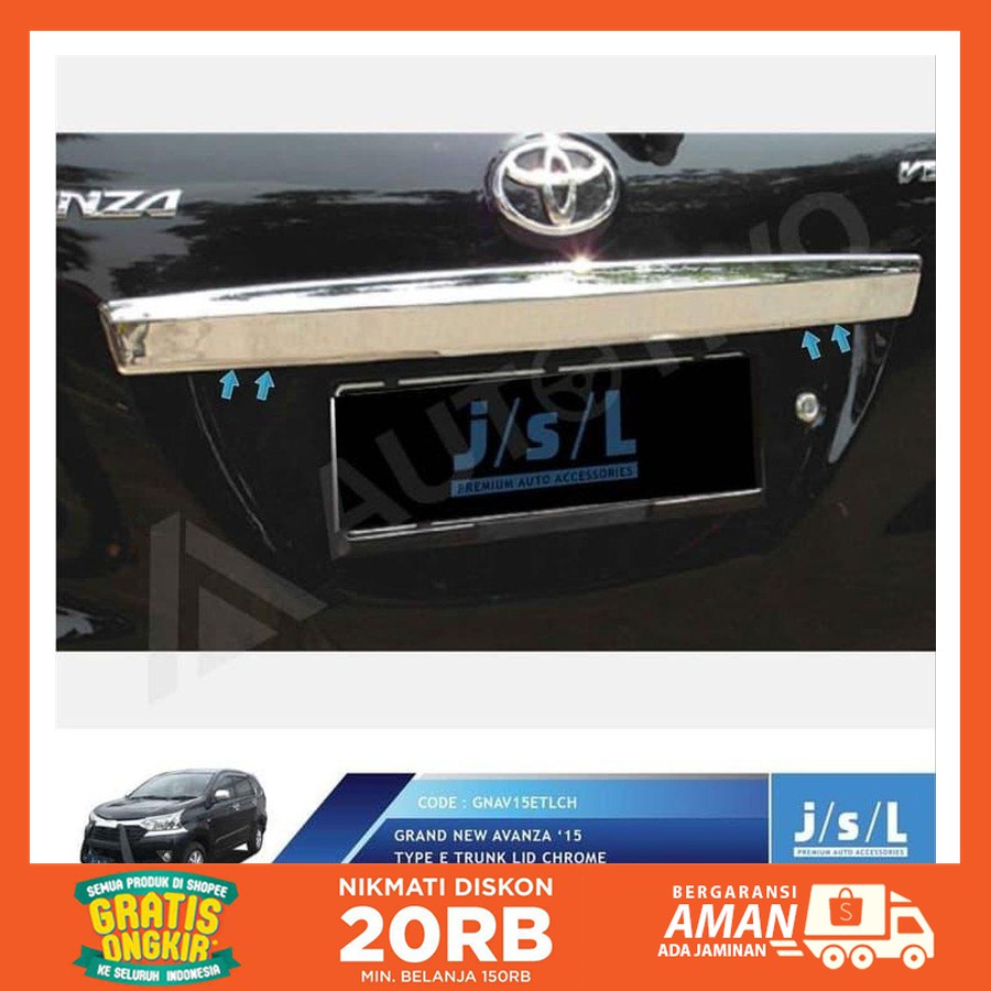 Dijual Ori Jsl Grand All New Avanza Trunk Lid Chrome Type E Jsl