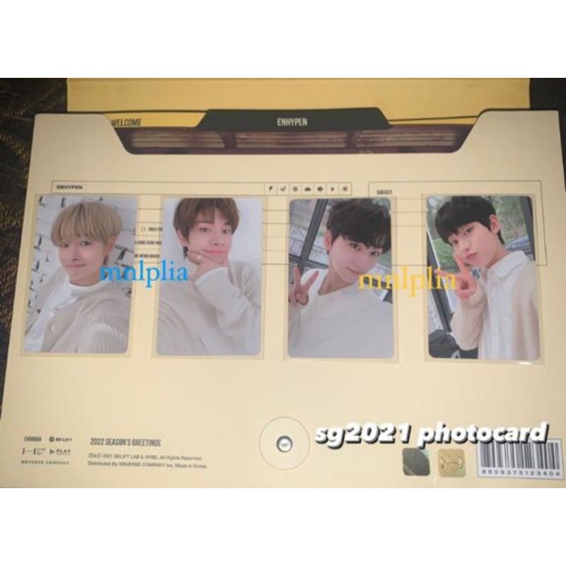 (READY STOCK) OFFICIAL ENHYPEN PC SG2021 (ENHYPEN SEASON GREETINGS PHOTOCARD)