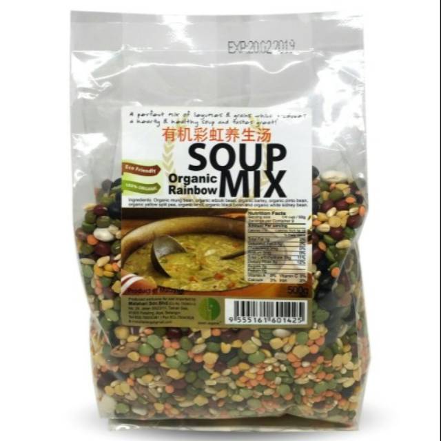 

Soup mix organic rainbow 500 gram