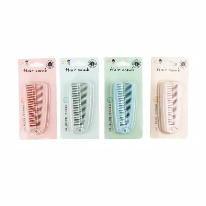 ~ PIYOSHI08 ~ Sisir Lipat 2 Sisi / Sisir Mini Import Traveling AF12