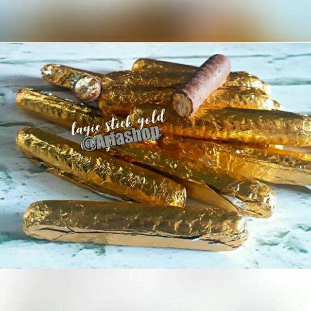 

Coklat Lagie stick gold kemasan pack 585gram golden leaf