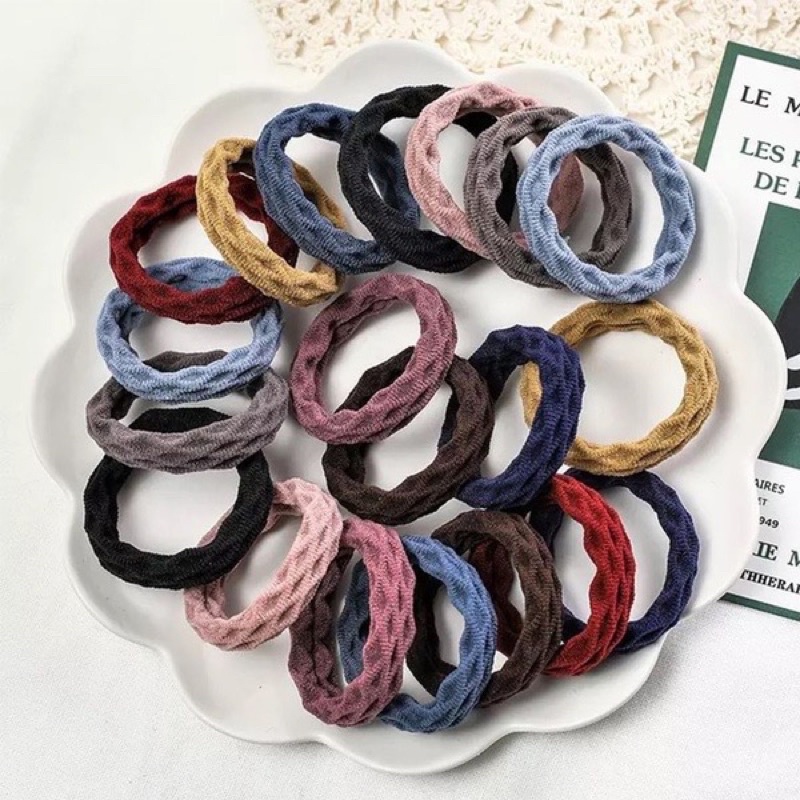 MJ Ikat Rambut Elastis / Hair Tie Rubber Band Mix Warna