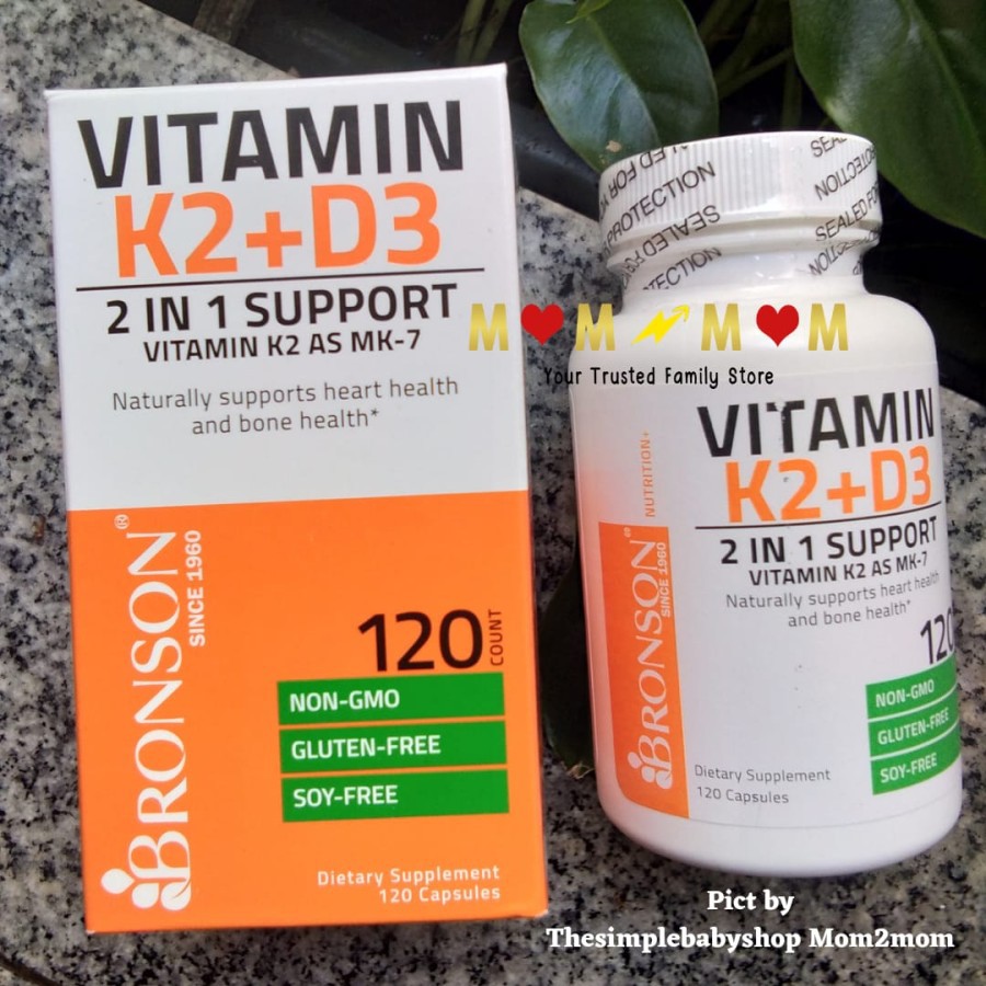 Jual Bronson Vitamin K2 D3 5000 IU Original Bronson USA Shopee Indonesia