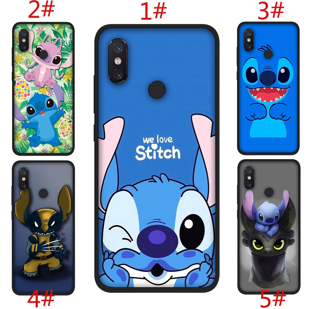 Casing Soft Case Silica Gel Gambar Kartun Stitch Lucu Untuk Xiaomi