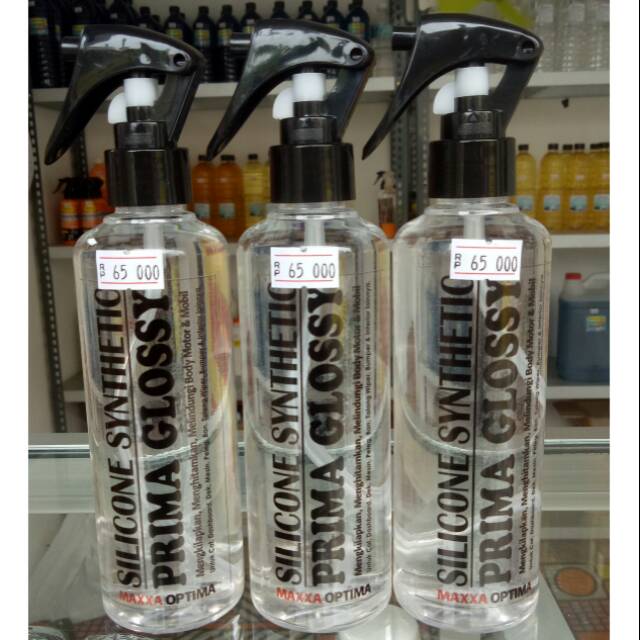 SILICON OIL PRIMA GLOSSY MAXXA OPTIMA PENGKILAP BODY MOTOR DAN BAN