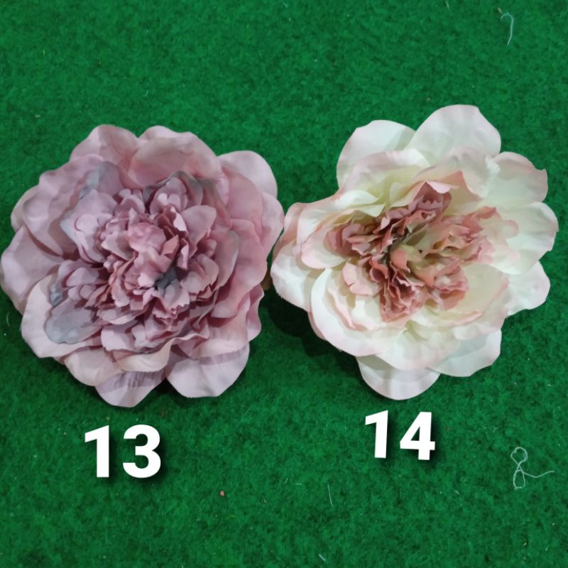 Bunga peony diameter 10cm perbiji