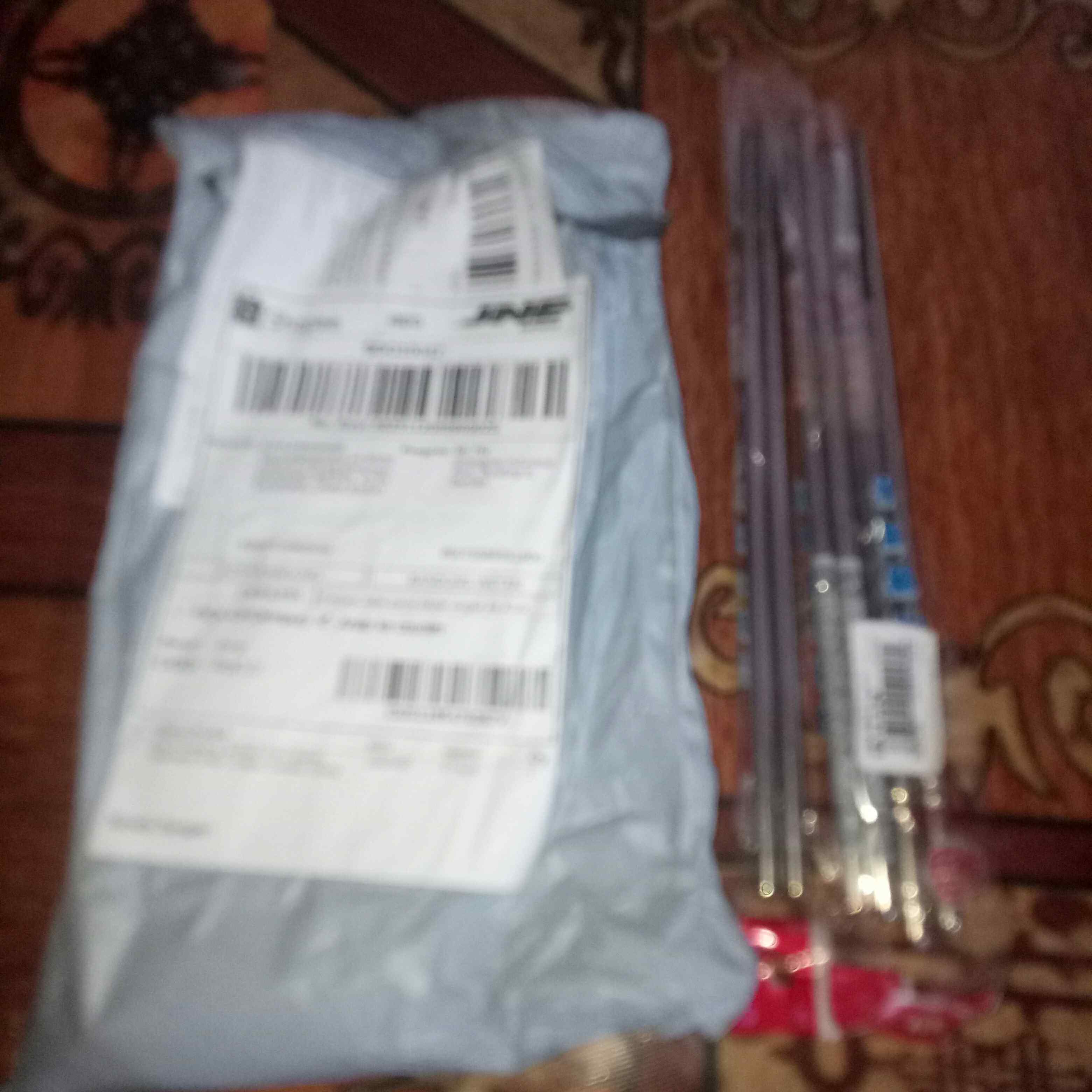 Set 3 Pasang Sumpit Print Bahan Stainless Steel, Dapat Dipakai Ulang