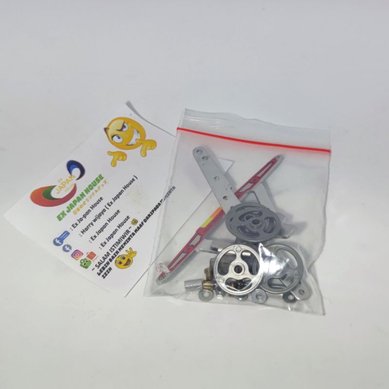 Tamiya Mini 4WD Aluminum Double Stay & Roller Set 2nd Ex Japan (A)