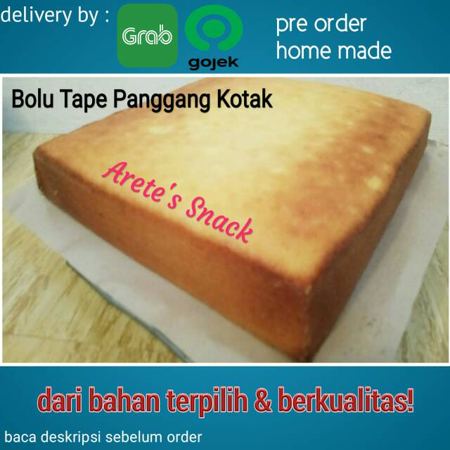 

BOLU TAPE PANGGANG KOTAK CAKE TAPE PANGGANG KOTAK HOME MADE SOFT CAKE RASA TAPE