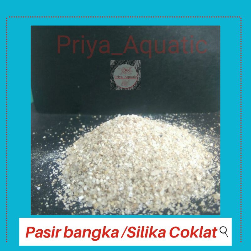 PASIR SILIKA BANGKA KASAR UNTUK DASAR AQUARIUM AQUASCAPE