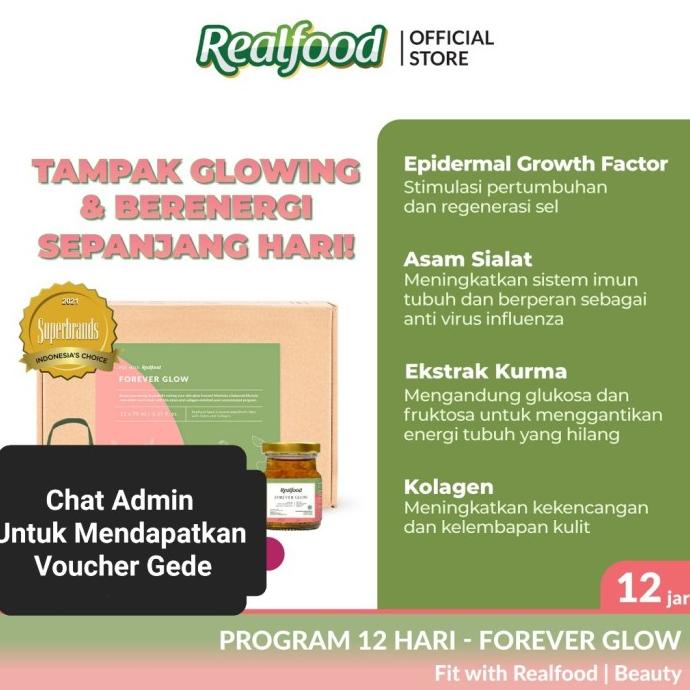 

Realfood Forever Glow 12 Jar (Minuman Sarang Burung Walet)