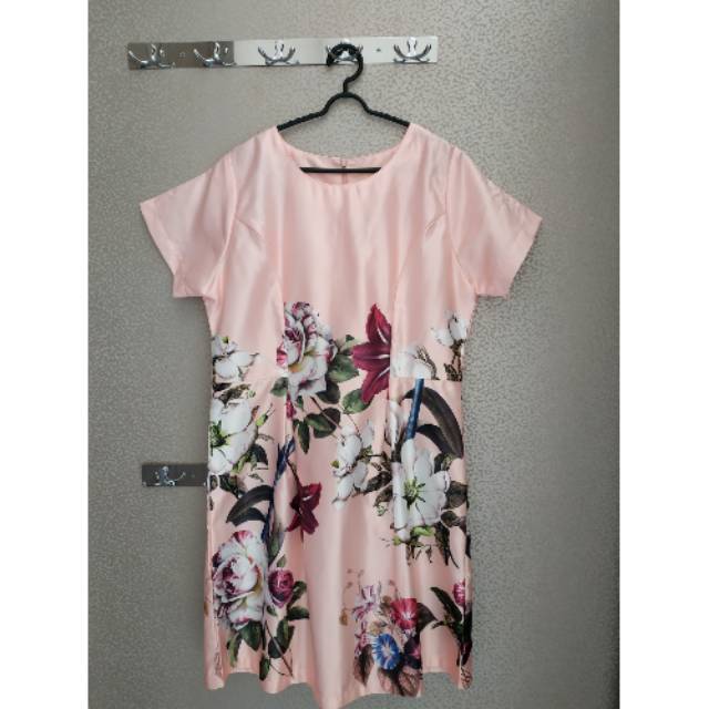 Dress Wanita Bunga Pink / Women Dress Bunga Pink