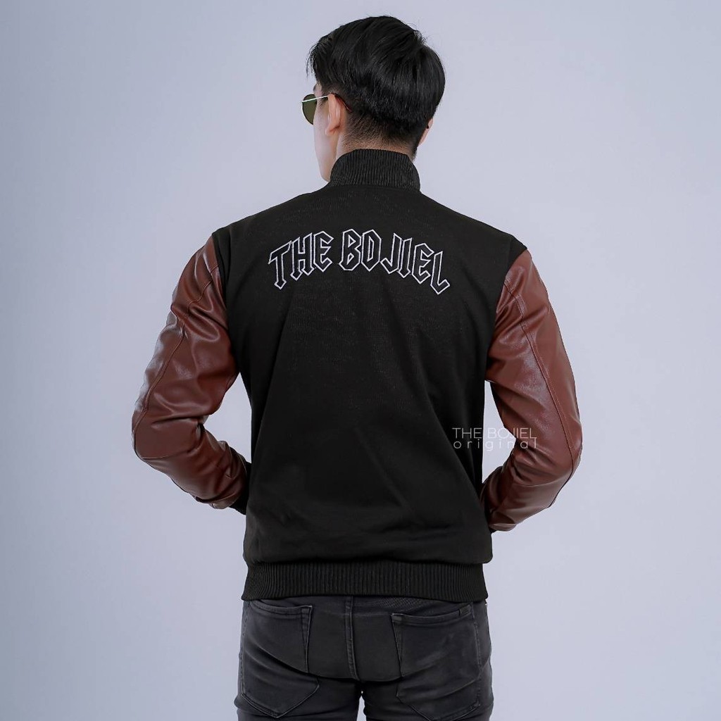 Terlaris ! Jaket Baseball Pria Terbaru Kombinasi Karlit Original The Bojiel / Jaket Baseball Pria Keren