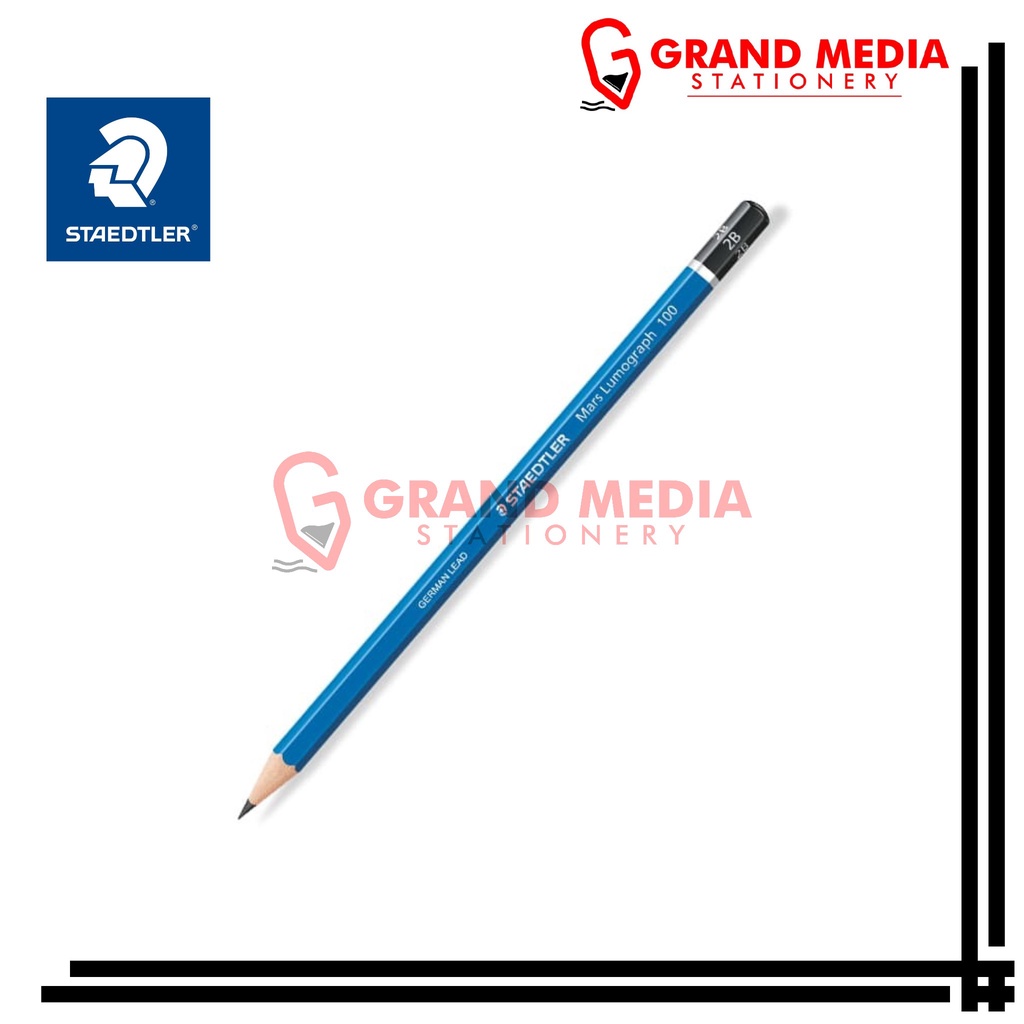 

[GRAND MEDIA] PENSIL STAEDTLER MARS LUMOGRAPH 100 2B / 1 PCS