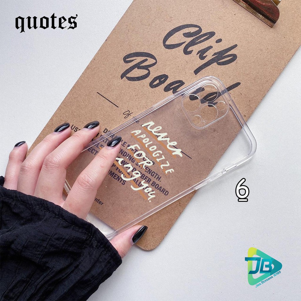 SOFTCASE BENING QUOTES IPHONE 7G+ 7S+ 8G+ 8S+ X XS XR 11 12 MINI PRO MAX JB4251