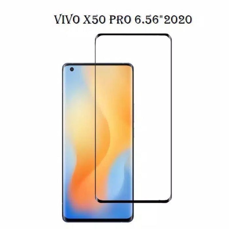 Vivo X50 / X50pro Temper Glass Full Glue Anti Gores Kaca Screen Guard Protector