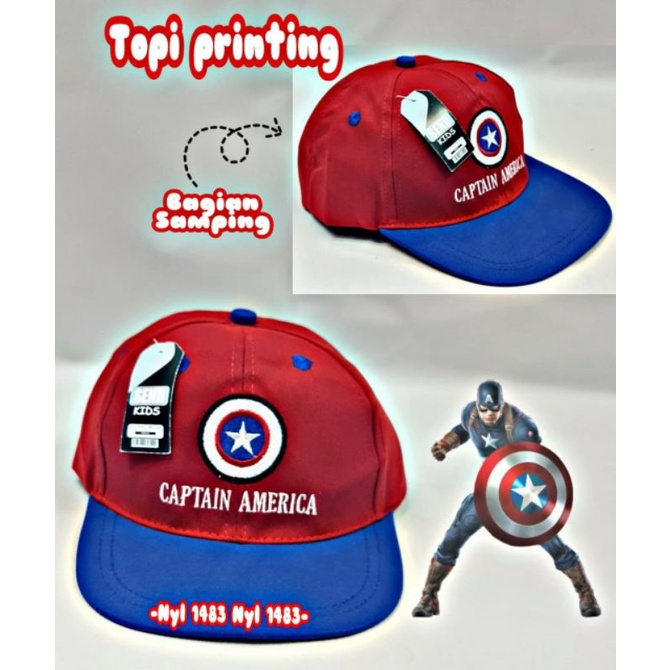 Topi anak murah snapback topi baseball Avengers