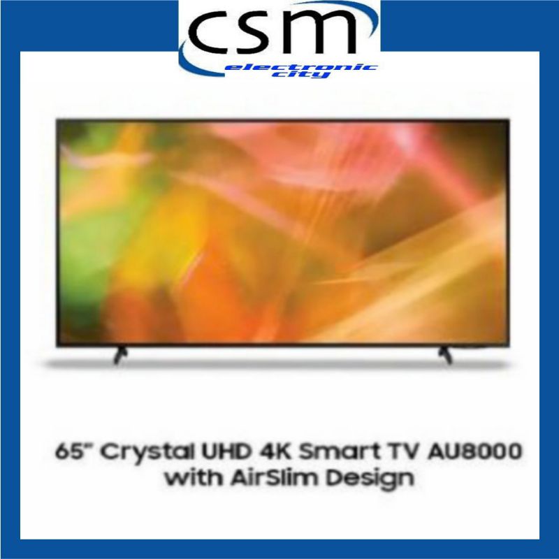 Samsung 65AU8000 65" AU8000 Crystal UHD 4K Smart TV (2021) UA65AU8000