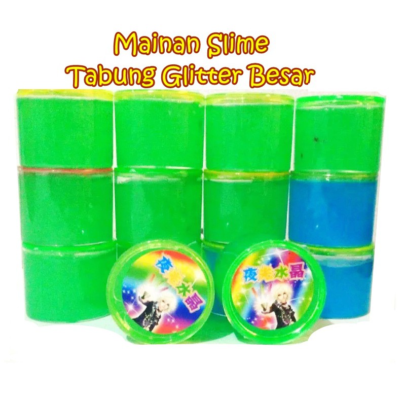 MAINAN SLIME TABUNG GLITTER BESAR