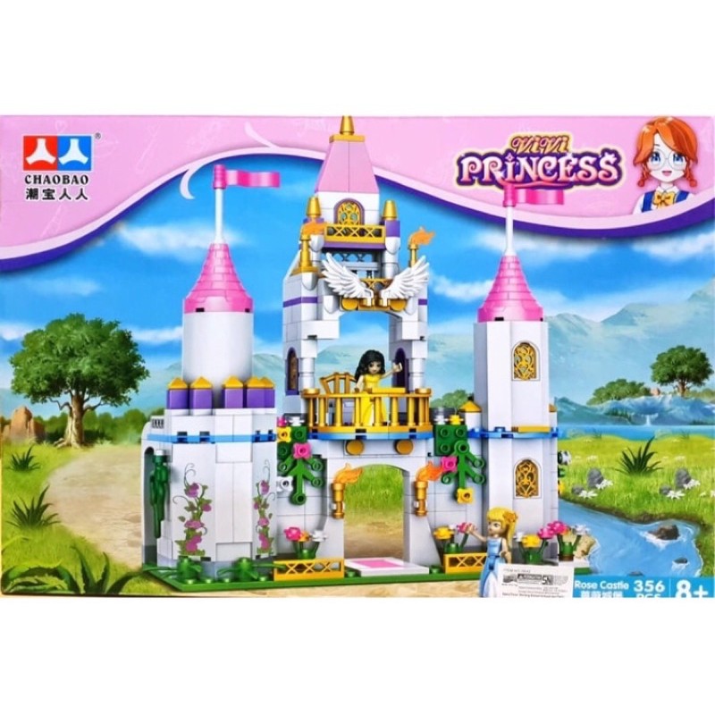 Mainan Esukasi Building blocks Seri Princess Kastil - Princess Kereta Kuda 356 Pcs