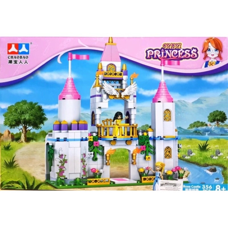 Mainan Esukasi Building blocks Seri Princess Kastil - Princess Kereta Kuda 356 Pcs