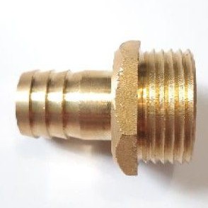 Nepel Selang 1&quot; × 3/4&quot; KUNINGAN / Hose Nipple Drat Luar