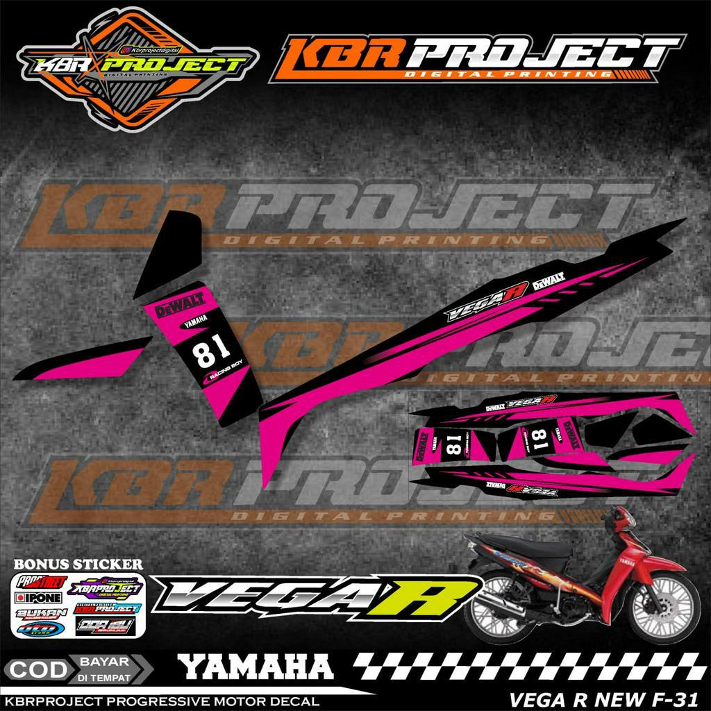 VEGA R NEW STIKER MOTOR KEREN Stiker Striping Lis Variasi VEGA R NEW Stiker Motor YAMAHA Desain Raci