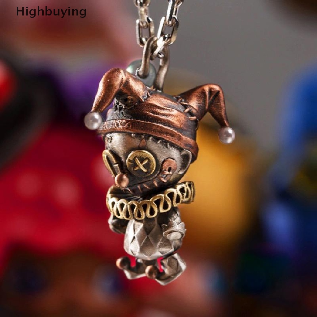 Hbid Kalung Rantai Liontin Boneka Badut Retro Warna Silver Untuk Pria