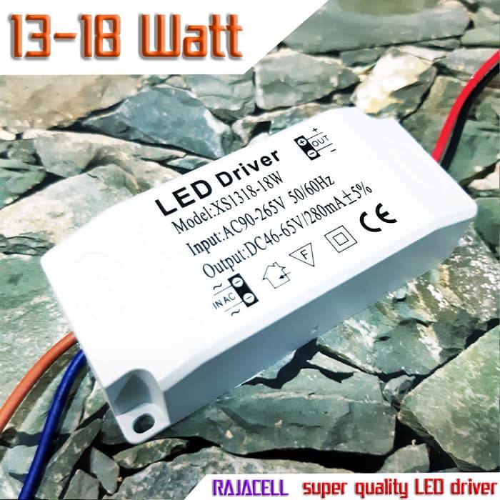 LED Driver 13w - 18w untuk lampu LED HPL CRE COB Power Supply Adaptor