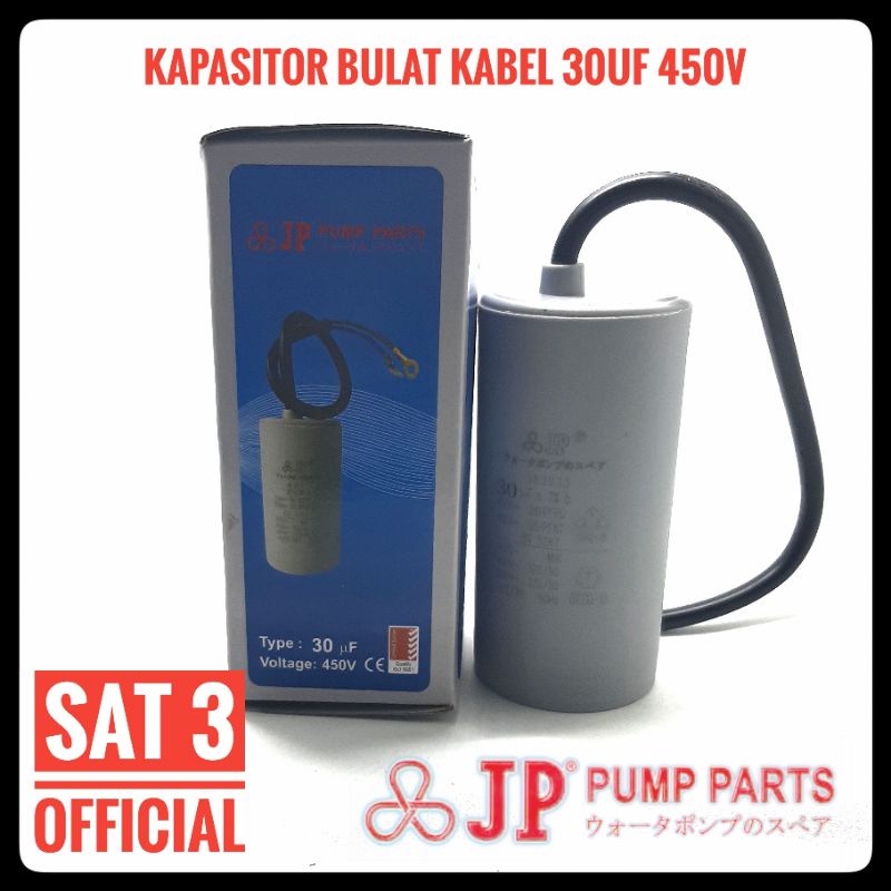 JP kapasitor bulat kapasitor kabel 30uf 450V