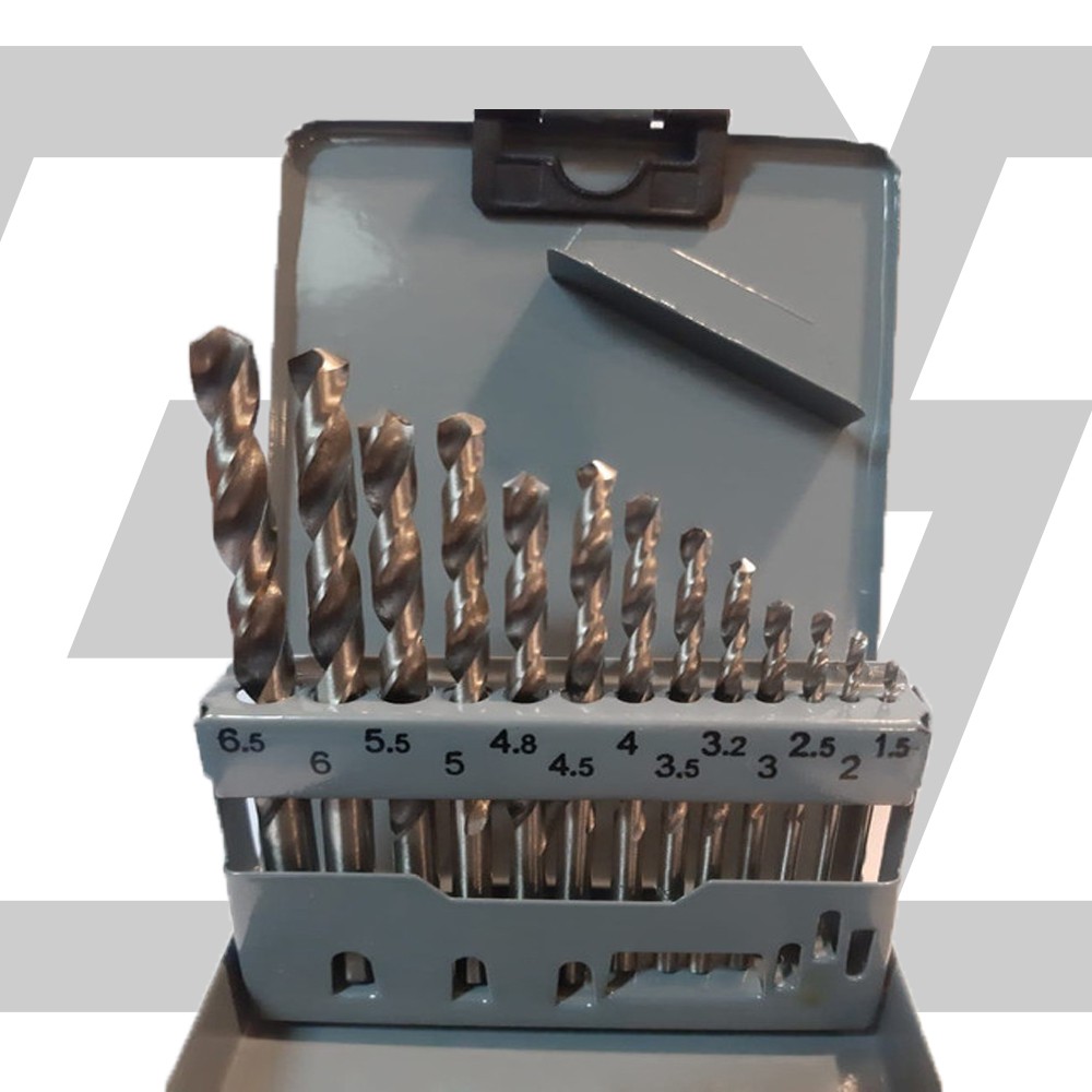 FUJIYAMA Mata Bor Besi 2.5/3.0/ 3.5/4.0/ 4.5/ 5.5/5.5/ 6.0/ 8.0/ 10 mm HSS Twisted Drill Bit