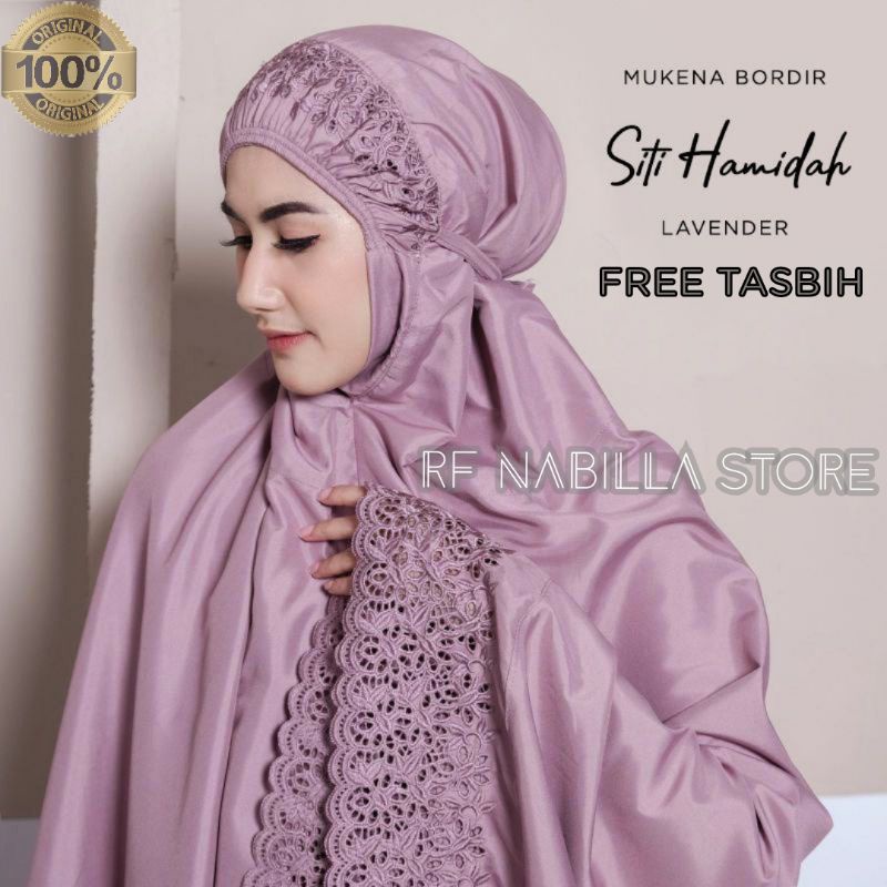 Mukena Dewasa Siti Khadijah Bordir Siti Hamidah Katun Premium