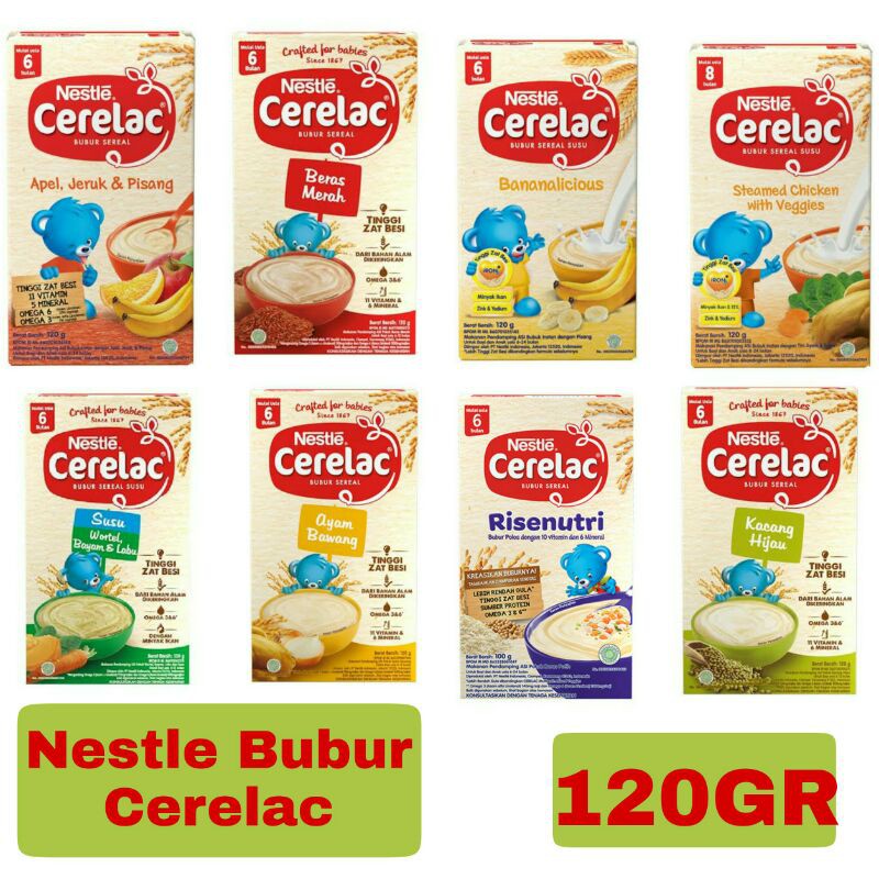 Nestle Cerelac Bubur 120g All Varian