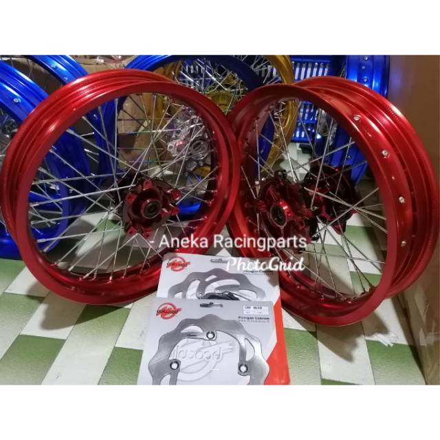 Velg crf 150 lingkaran 17 supermoto siap pakai / velg supermoto crf 150