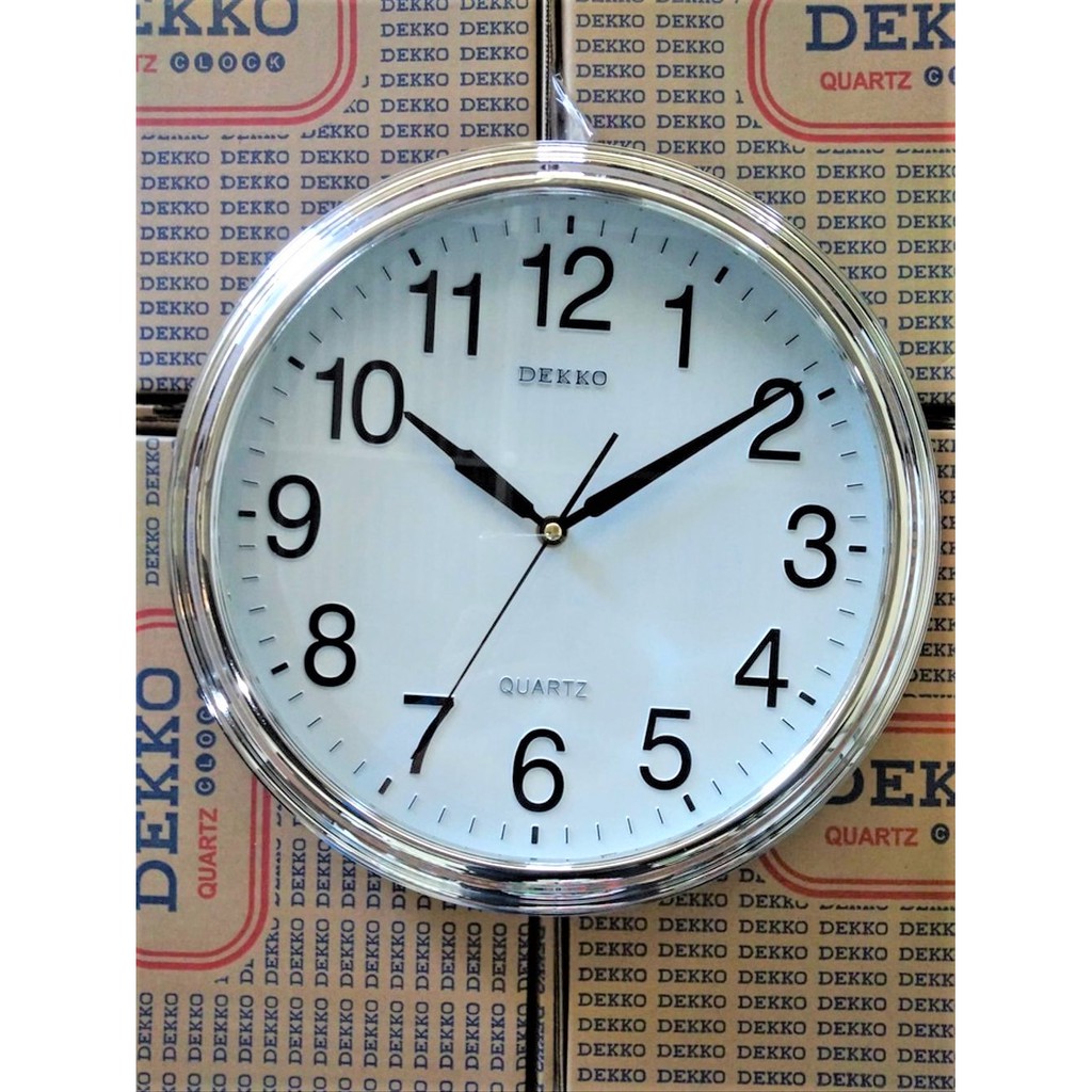 Jam Dinding Dekko polos 1204 diameter 30CM jam dinding Chrome deko 1204 diameter 30 CM jam hias