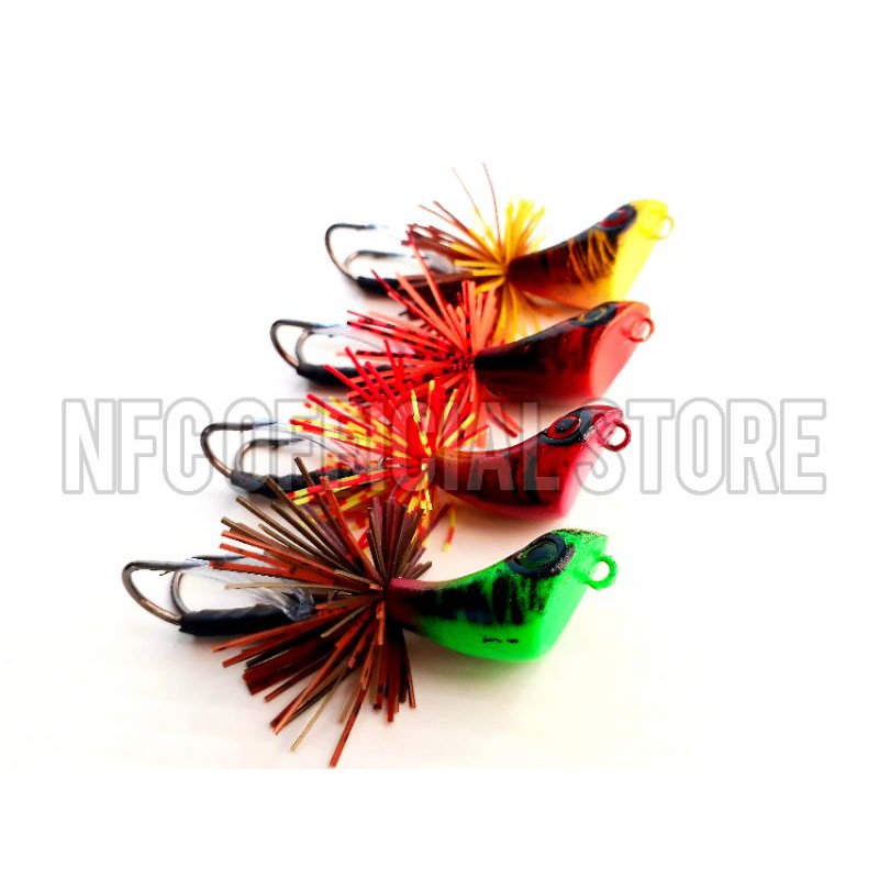 Mini jaws frog / Mini jump frog JF 3cm/5,5gr Umpan casting Gabus dan Toman, LULUS TEST ACTION, GEOL