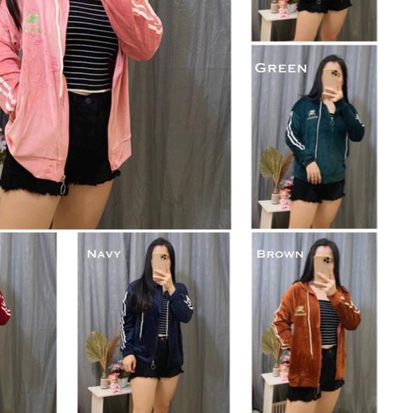 ♨ YQ - JAKET GC IMPORT / JAKET BLUDRU WANITA / JAKET BLUDRU LOGO LIST ▲