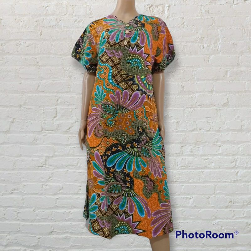 Daster Kencana Ungu//Daster Batik//Dress Kencana Ungu//Home Dress//Dress Batik//Dress Kencana Ungu//