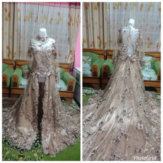 Kebaya ekor / kebaya pengantin ekor