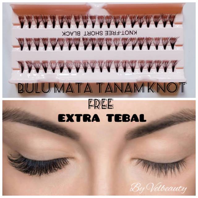 [COD] BULU MATA TANAM KNOT FREE EXTRA TEBAL