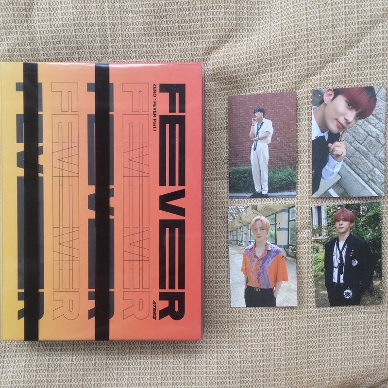 ateez fever - inception ver album only fullset MMT [ yunho san jongho photocard pc ]