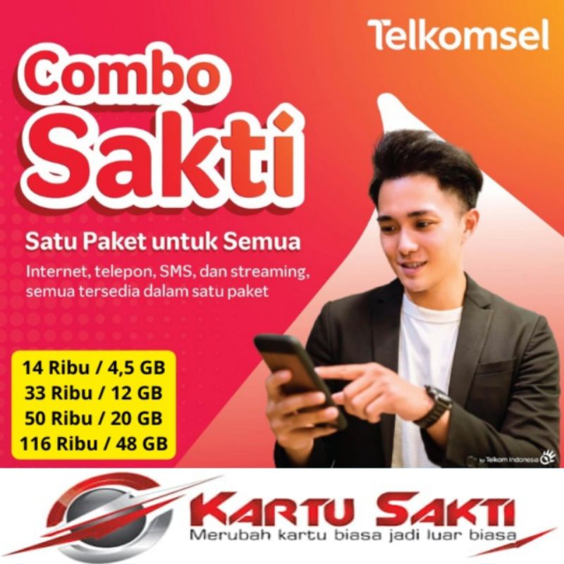 KARTU SAKTI TELKOMSEL, KARTU PERDANA COMBO SAKTI TELKOMSEL